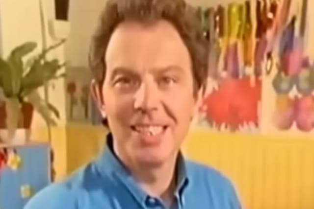 <p>Tony Blair in Labour’s 1997 general election campaign video</p>