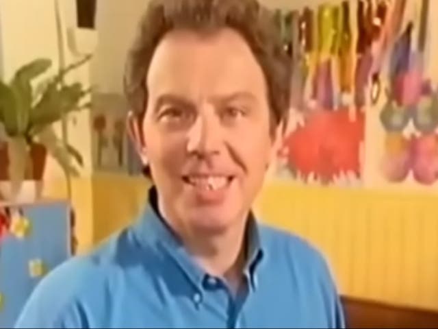 <p>Tony Blair in Labour’s 1997 general election campaign video</p>