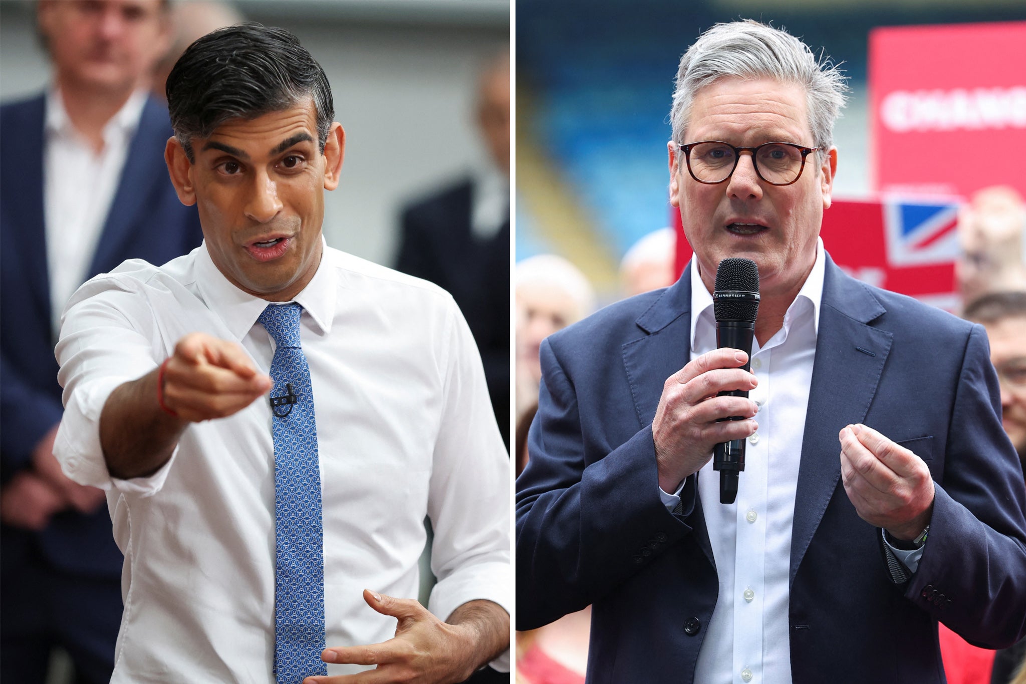 Both party leaders have been out and about at campaign events