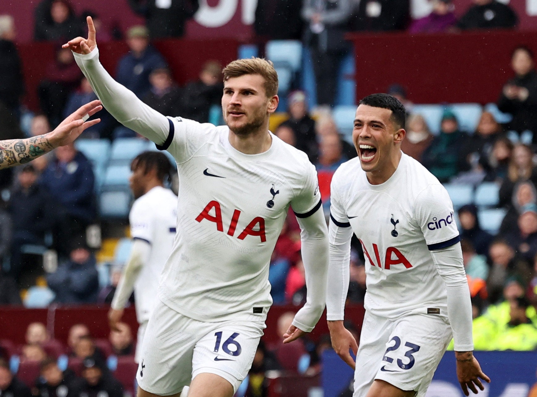 Timo Werner signed of Spurs in January on an initial loan deal with an option to buy.