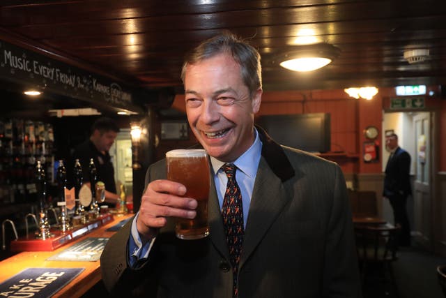 Nigel Farage who, in 2021, took the title of Reform UK’s ‘honorary president’ (Gareth Fuller/PA)