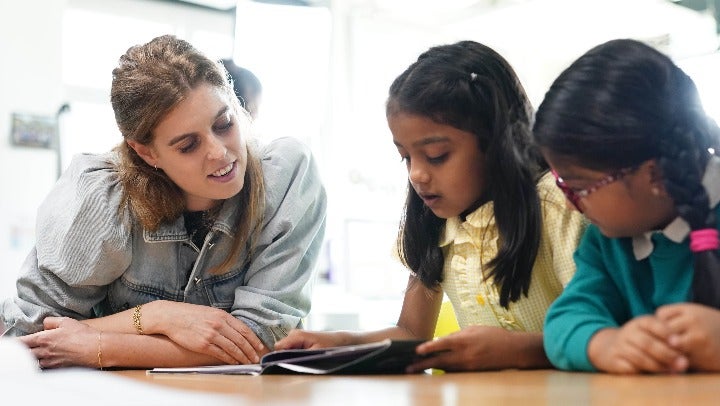 Princess Beatrice praised her mum on a school visit