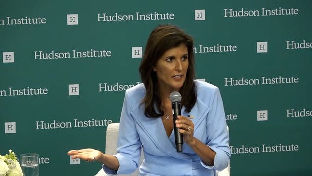 <p>Nikki Haley says she will vote for Donald Trump in US presidential election.</p>