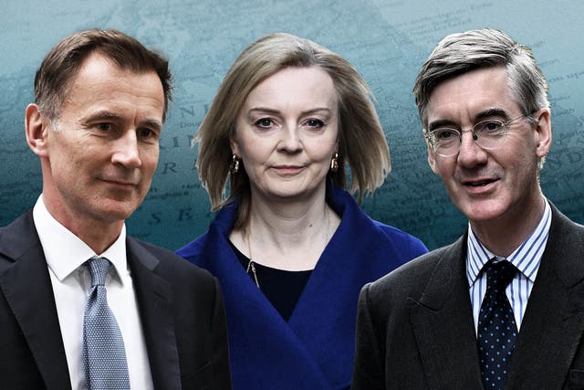<p>Jeremy Hunt, Liz Truss and Jacob Rees-Mogg are all at risk  </p>