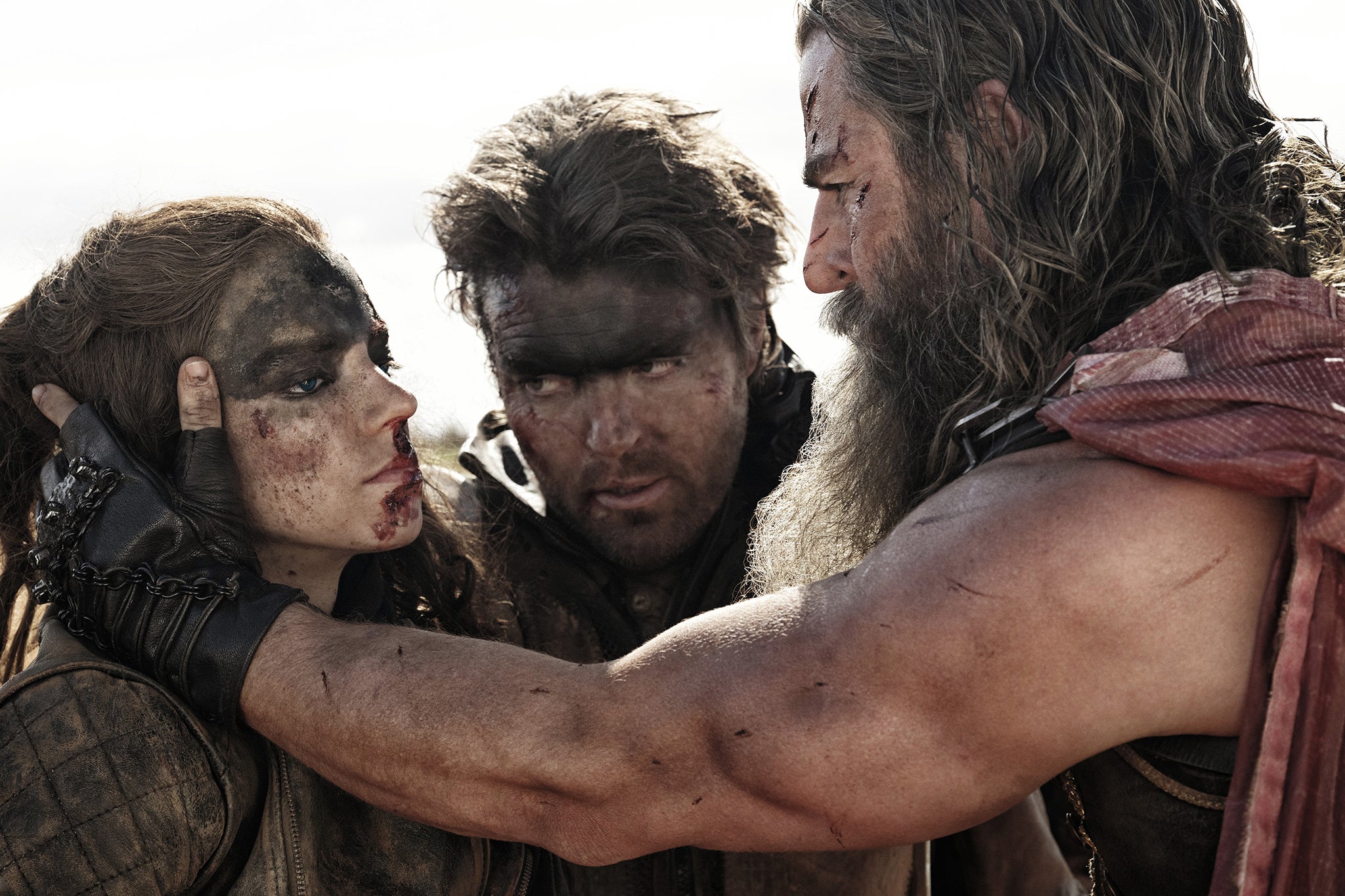Desert rats: Anya Taylor-Joy, Tom Burke and Chris Hemsworth in ‘Furiosa: A Mad Max Saga’