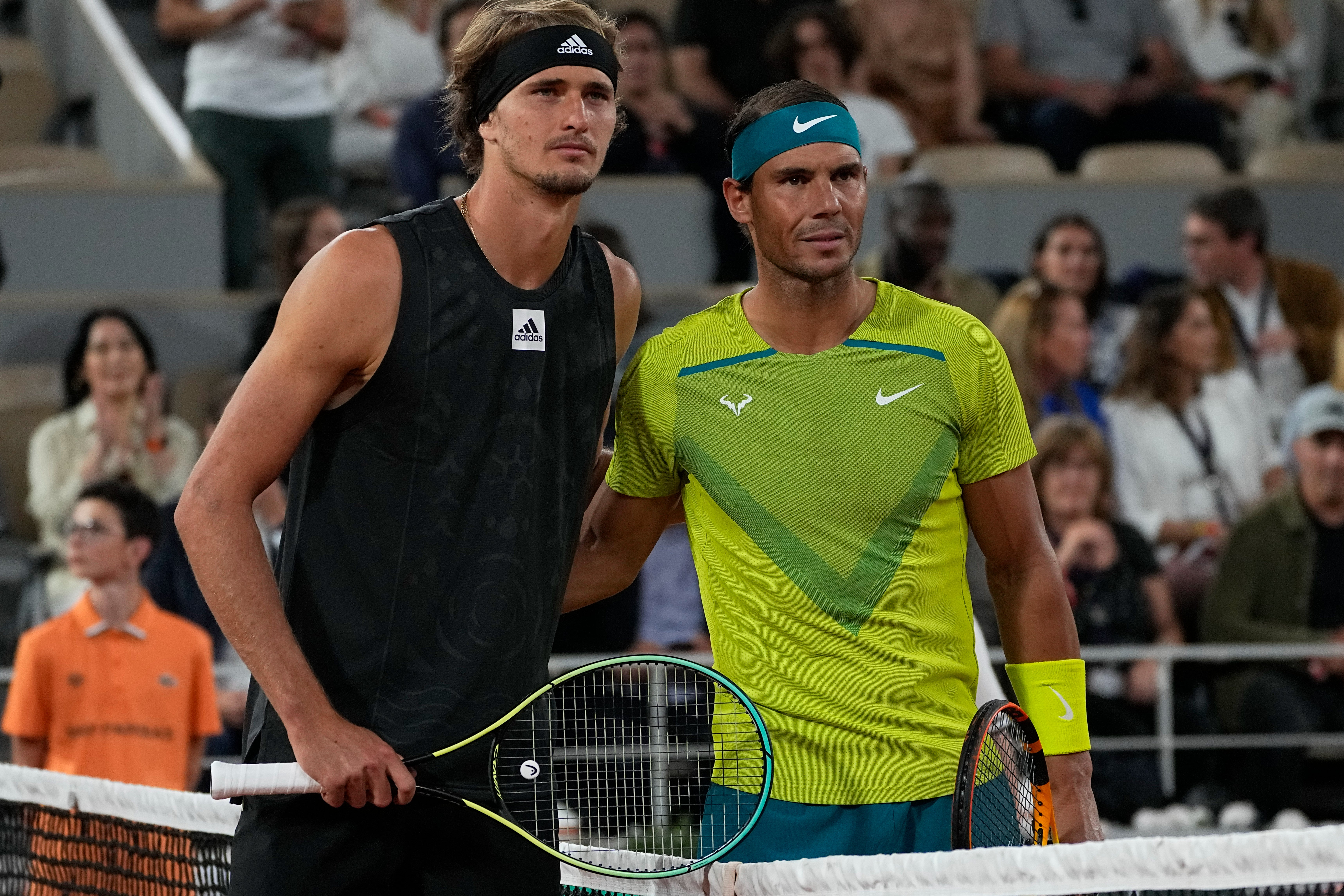 Rafael Nadal faces Alexander Zverev at Roland Garros