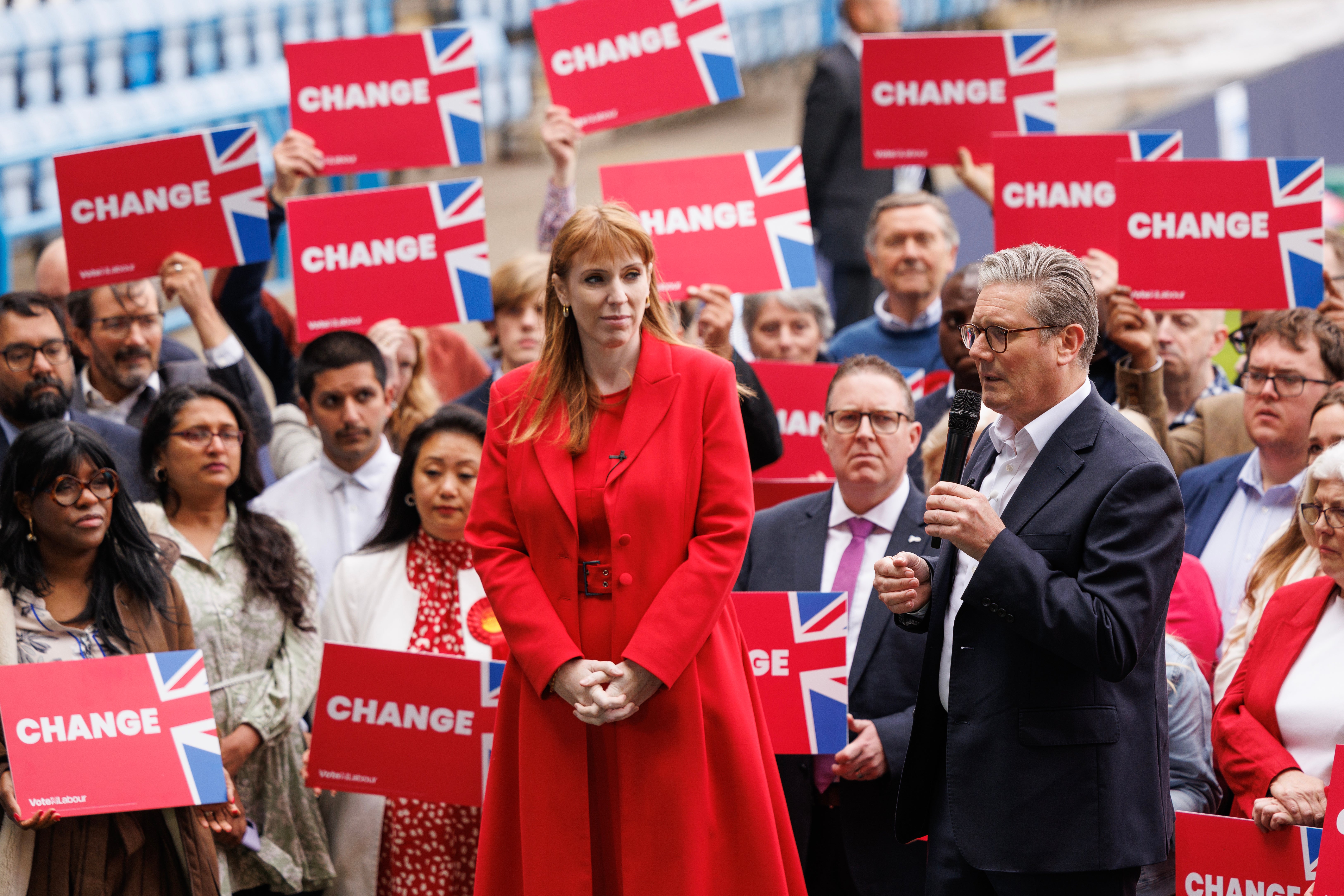 Sir Keir Starmer kicked off Labour’s campaign alongside Angela Rayner