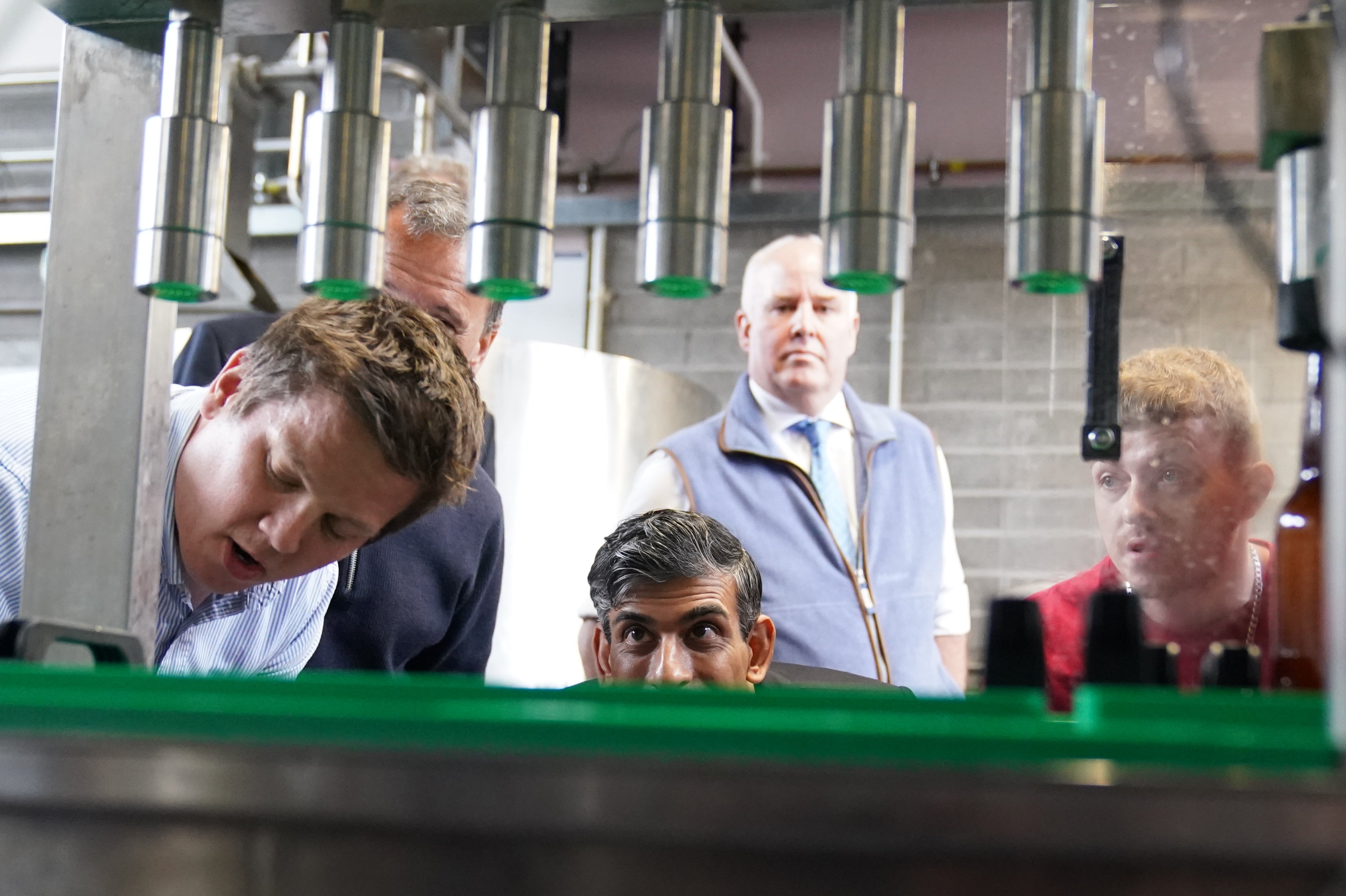 Rishi Sunak visited a brewery in South Wales, where he asked voters if they were looking forward to the Euros