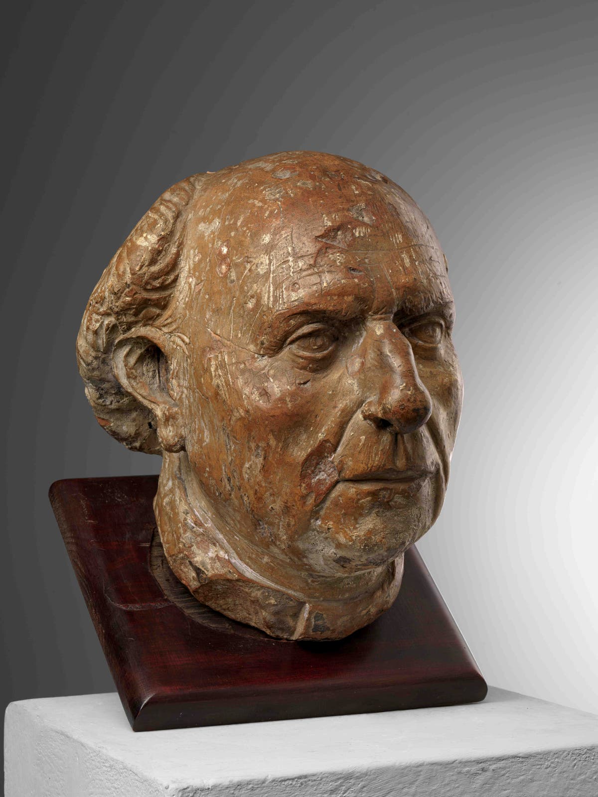 Unknown bust of the architect who designed the Florence cathedral dome ...