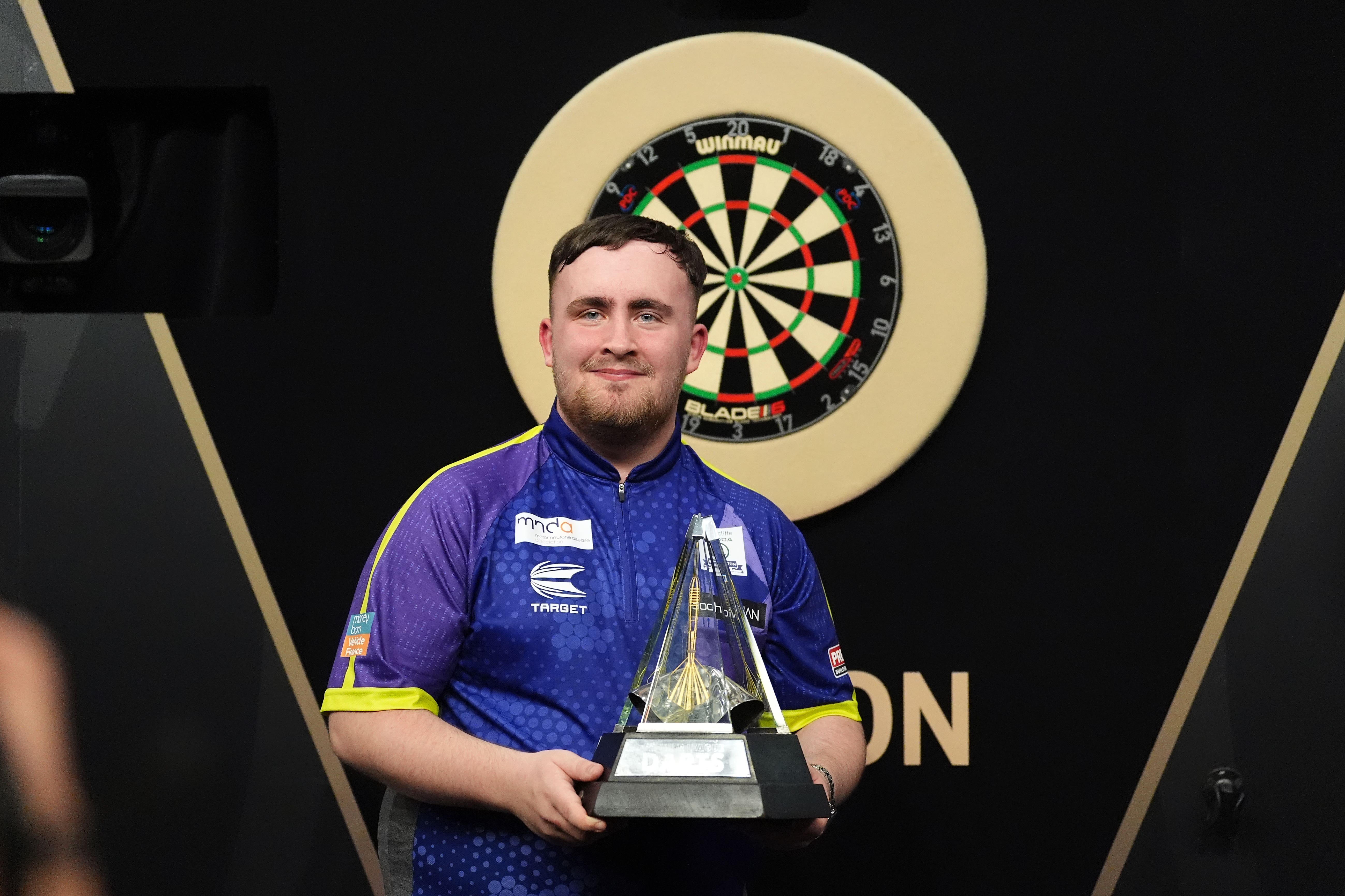 Littler hit a nine-dart finish on his way to becoming the Premier League champion (Zac Goodwin/PA)
