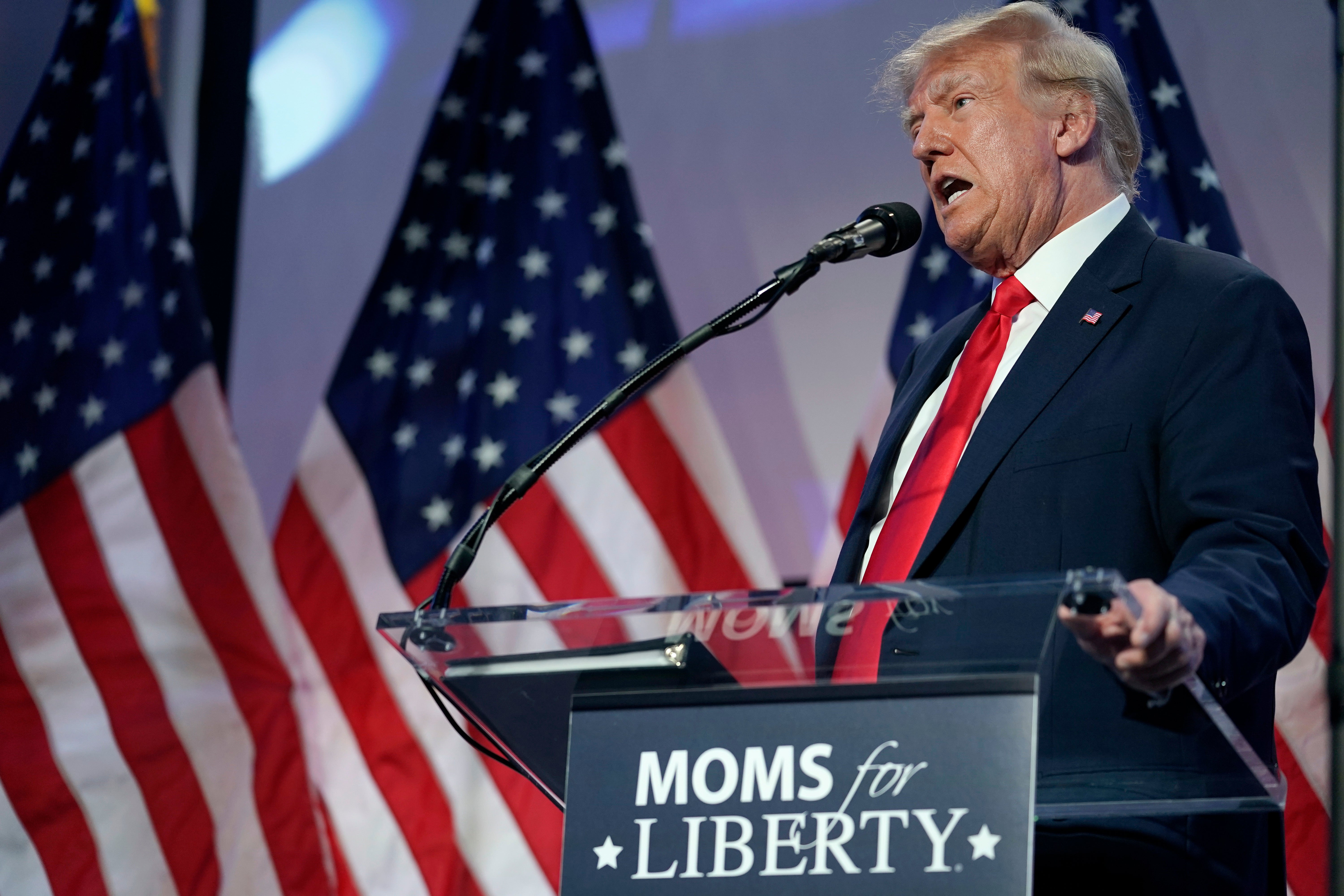 Donald Trump will make his second appearance in two years at the annual Moms for Liberty confab in Washington, D.C.