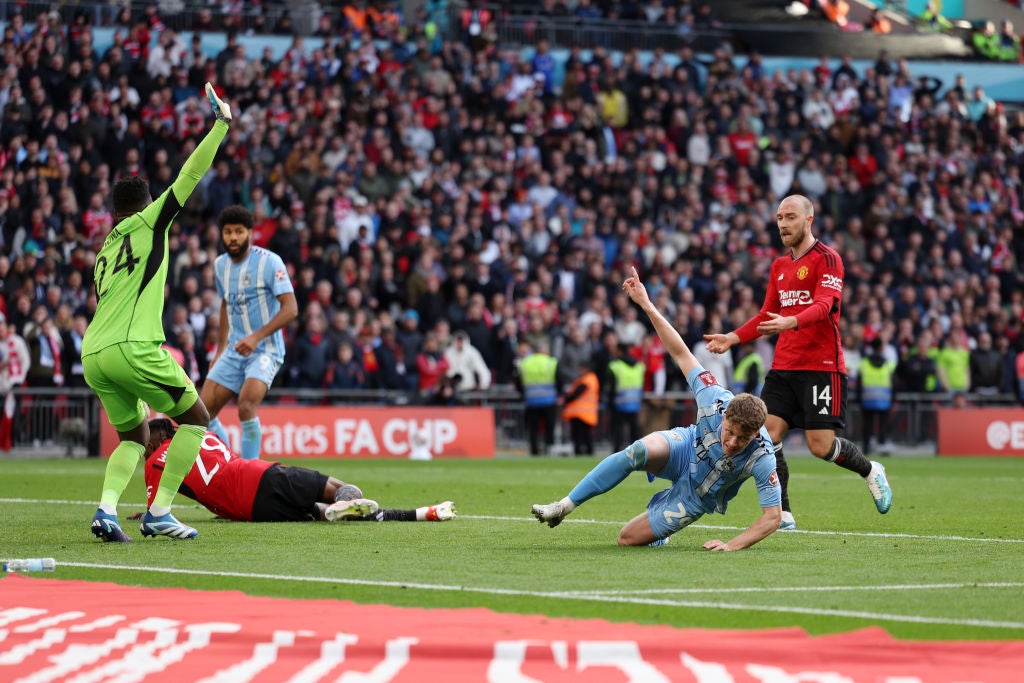Only a late VAR call saved United further embarrassment in the semi-final against Coventry