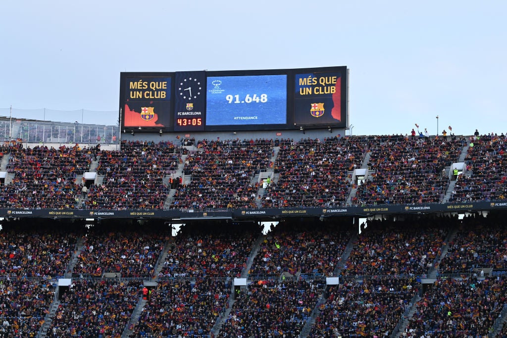 Barcelona broke the world record for a women’s club match during their run to the 2022 Women’s Champions League final