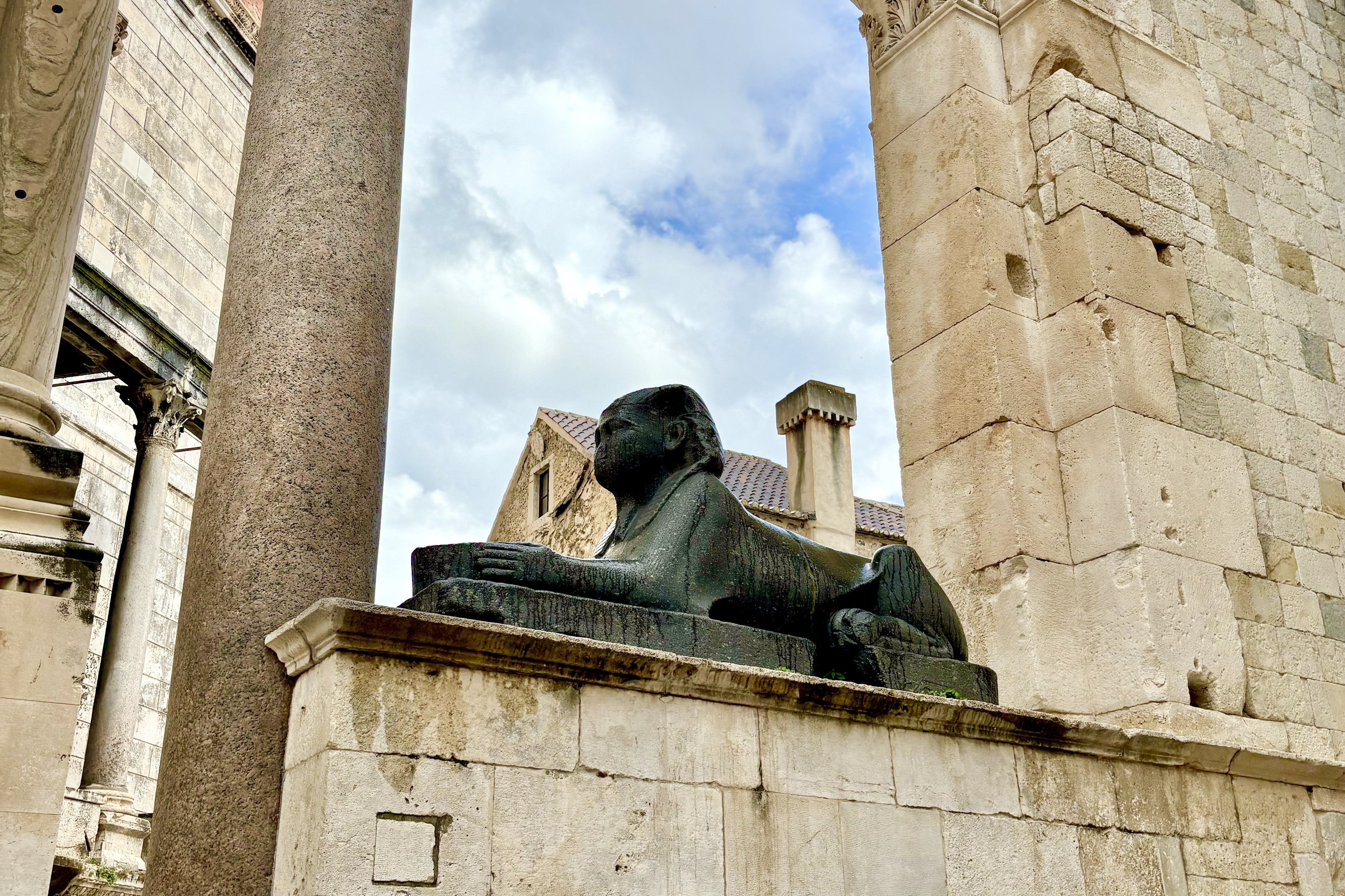 Split’s very own sphinx was a decorative touch brought over by Diocletian from ancient Egypt