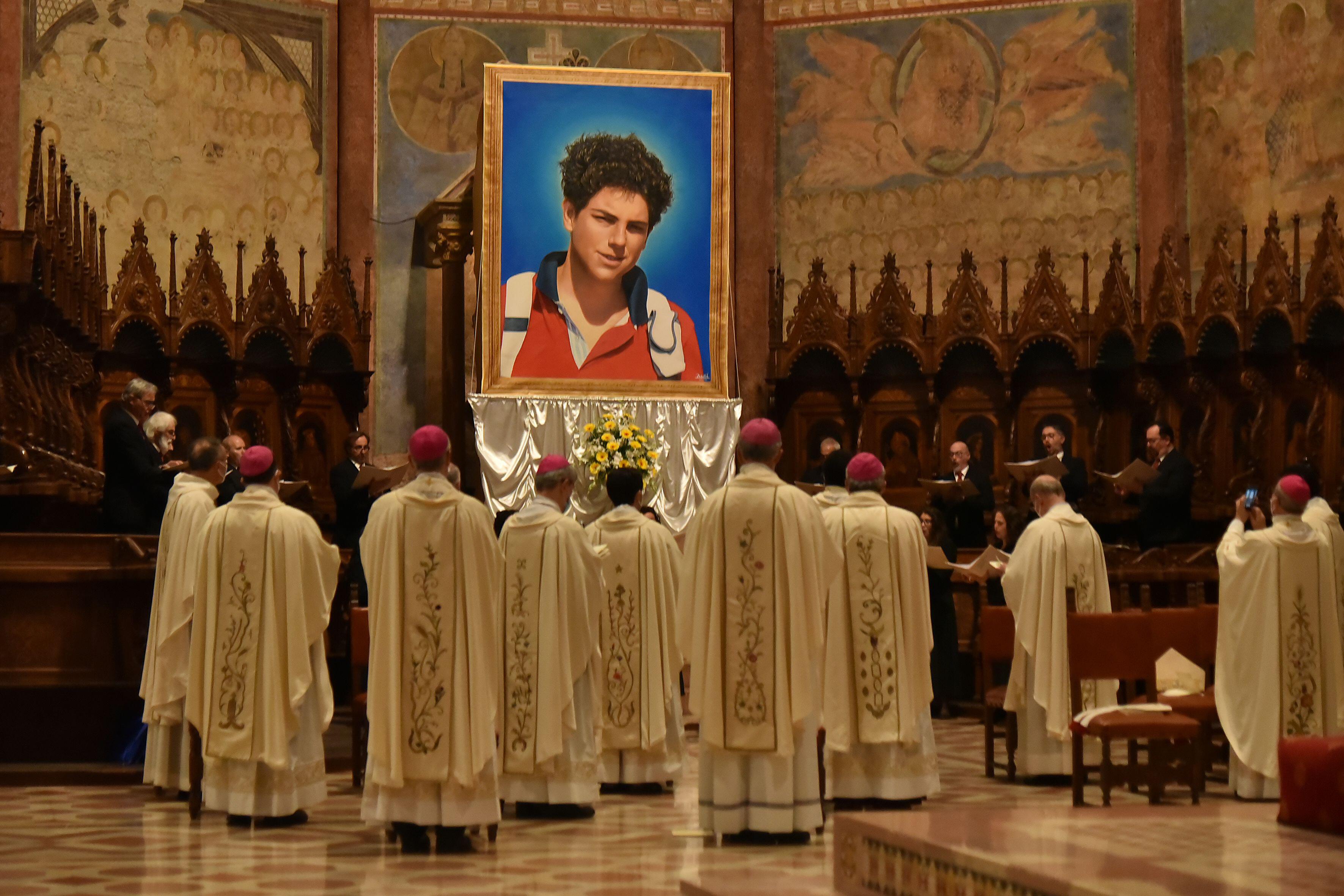 Carlo was beatified, the step before sainthood, in a 2020 ceremony in the Basilica of Saint Francis of Assisi