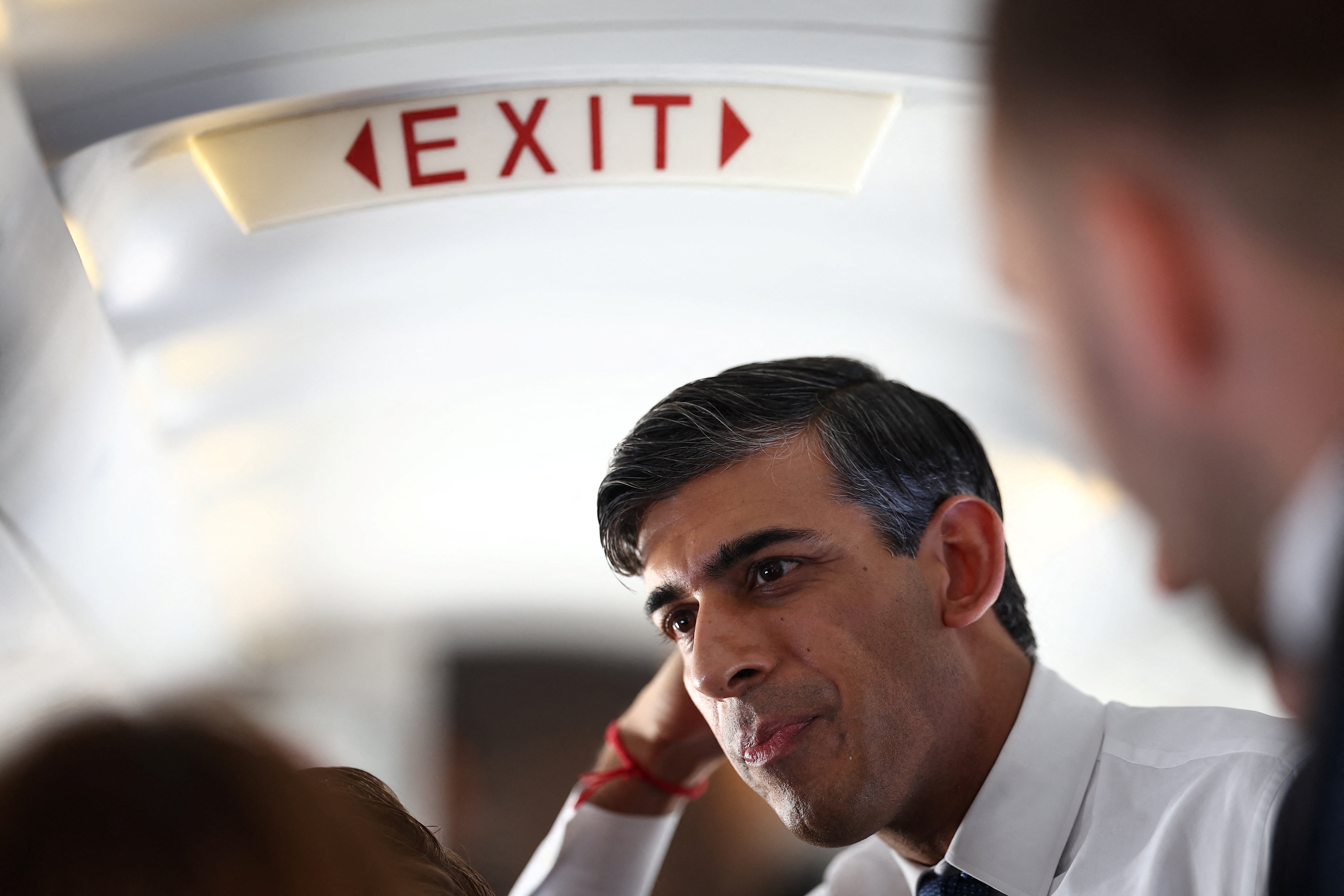 Heading for the exit: Rishi Sunak’s hopes of gaining in the polls have been damaged by yet another scandal