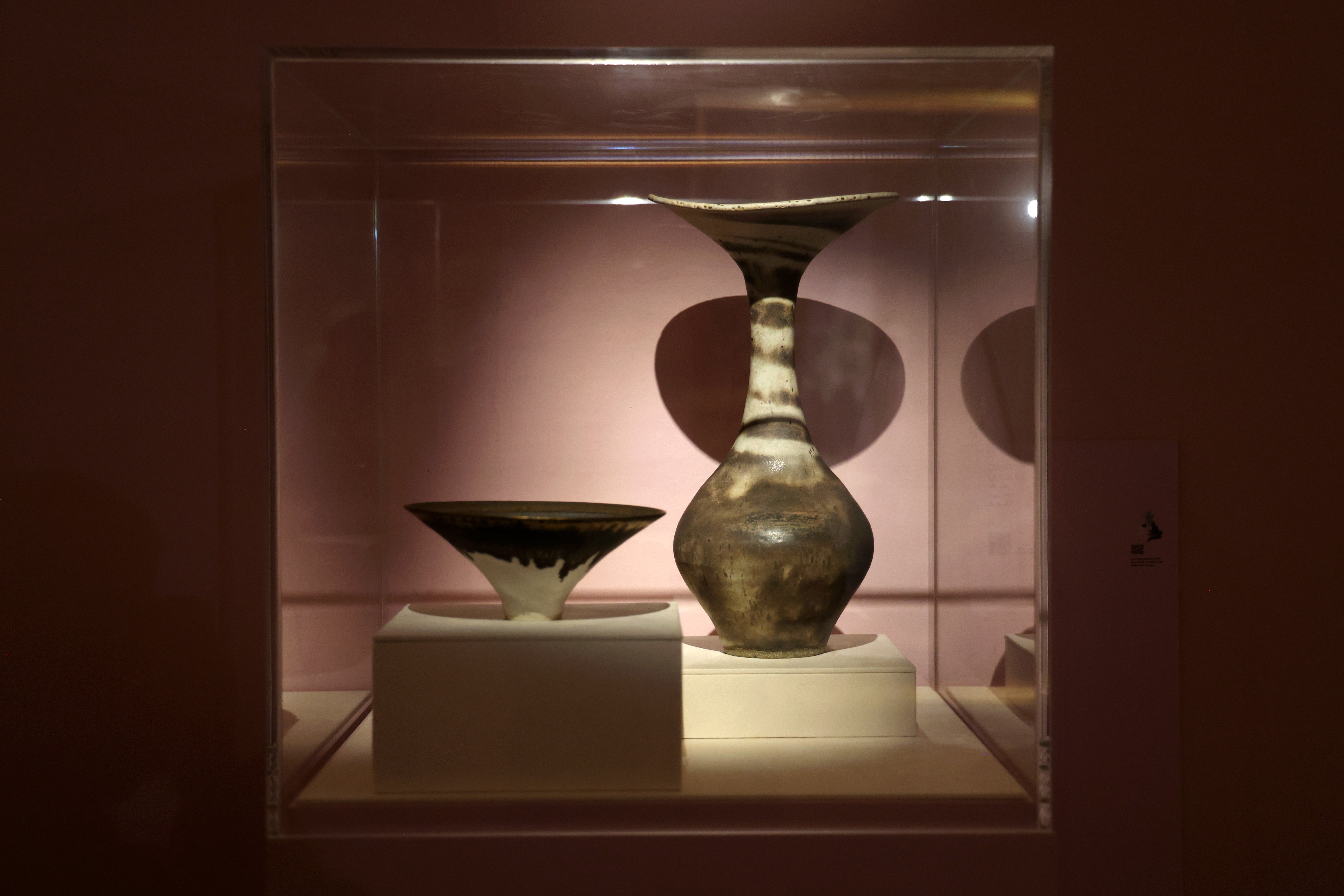 A vase and a bowl from renowned potter Dame Lucy Rie