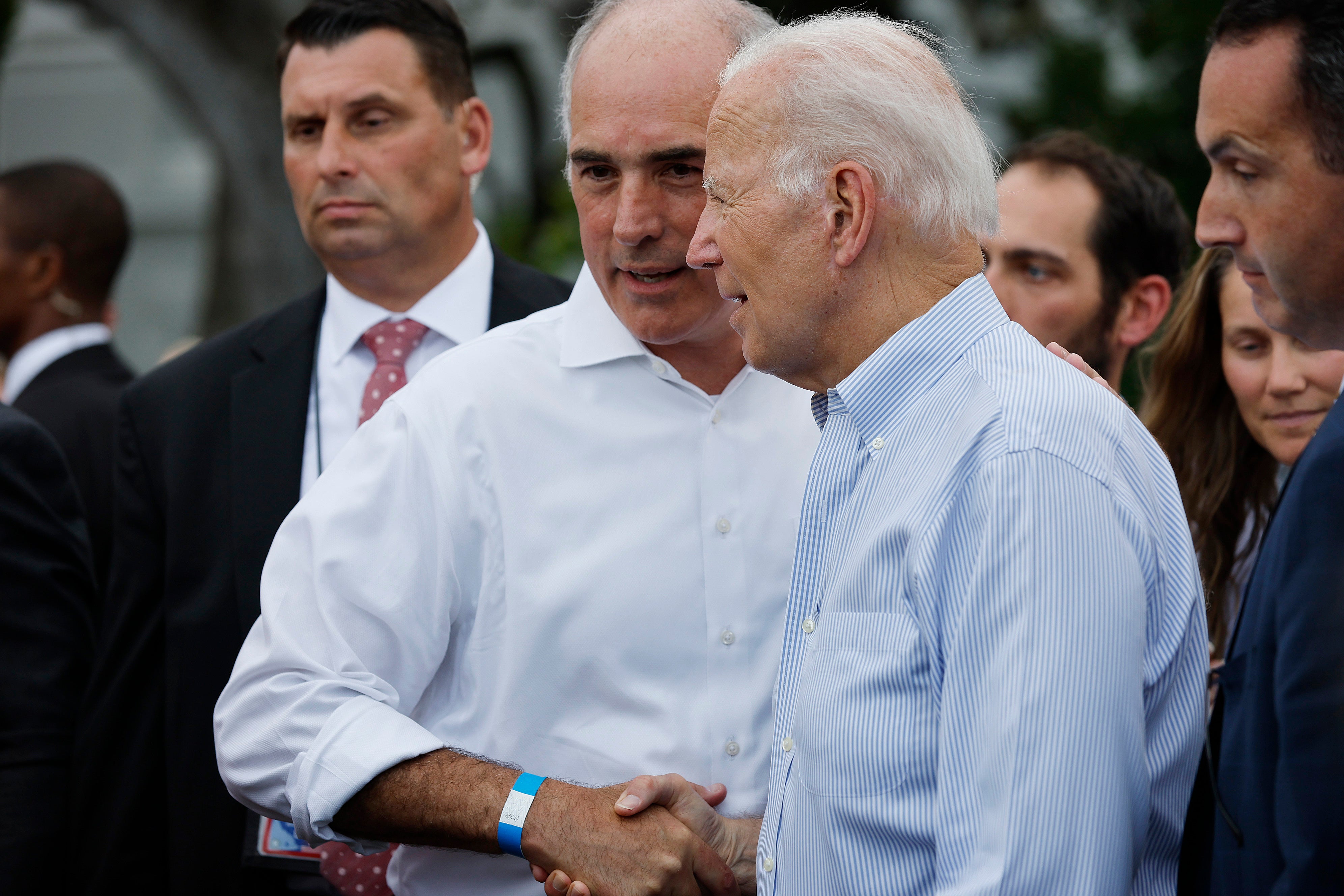 Biden’s secret weapon: Bob Casey pictured with the President
