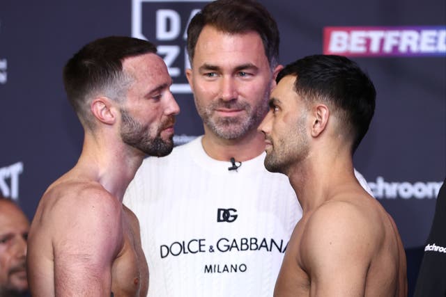 <p>Josh Taylor (left) wants a clear win over Jack Catterall this time</p>