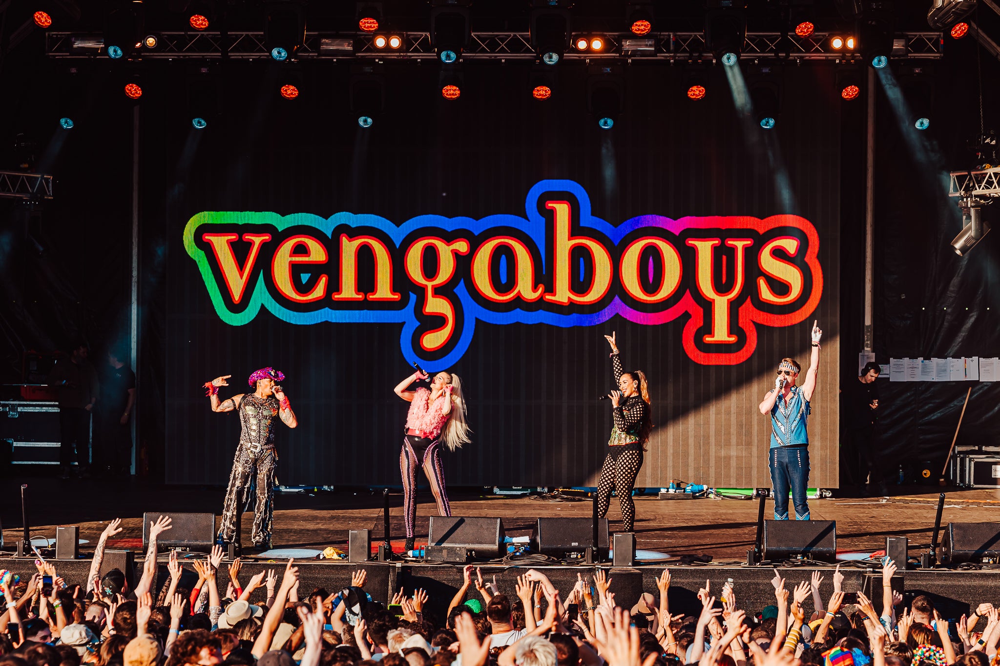 Venga Boys performing at Mighty Hoopla festival 2023