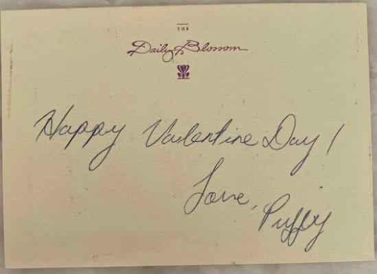 Combs allegedly sent this Valentine’s Day note to April Lampros