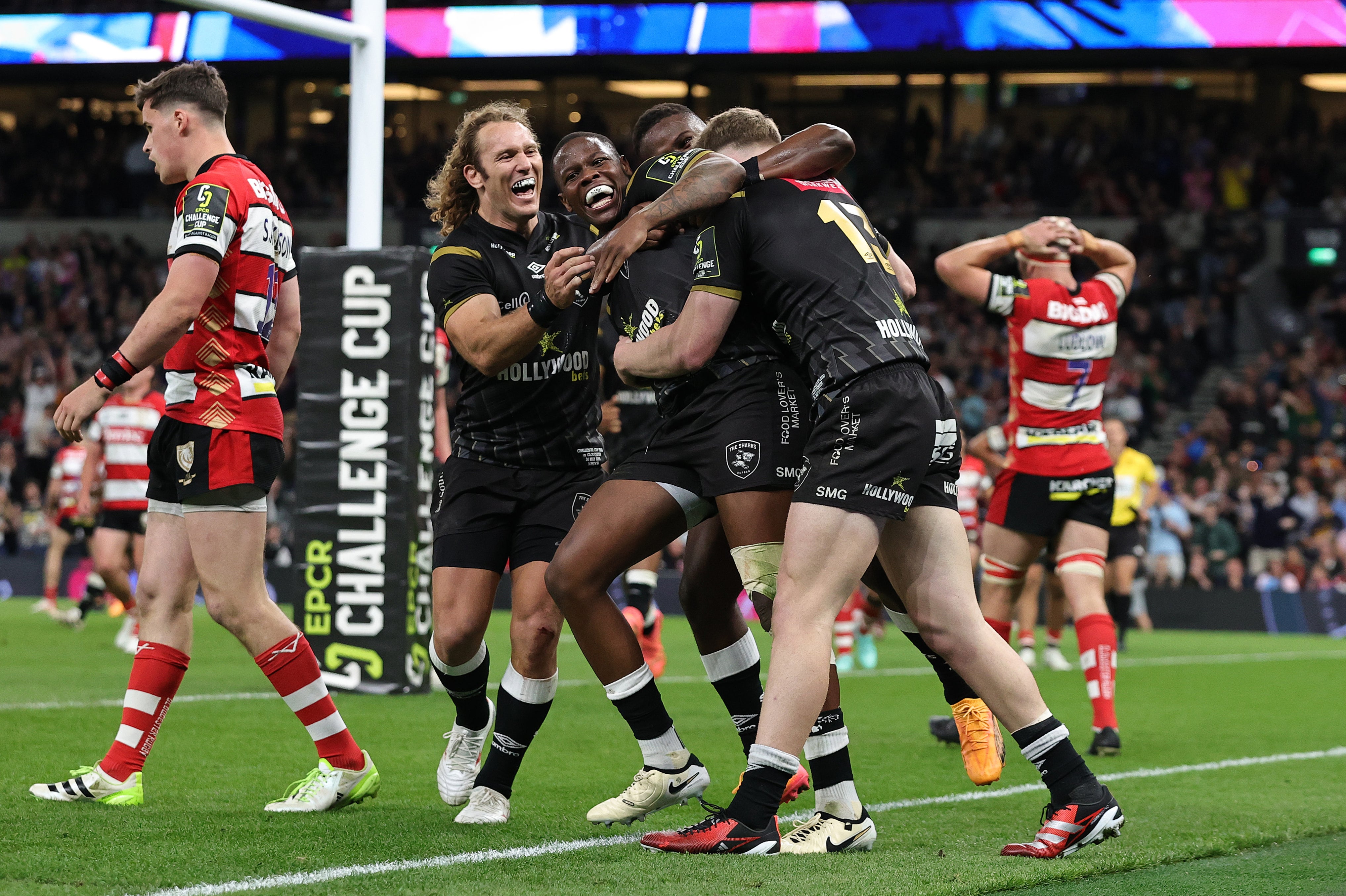 The Sharks made history as the first South African side to win the Challenge Cup