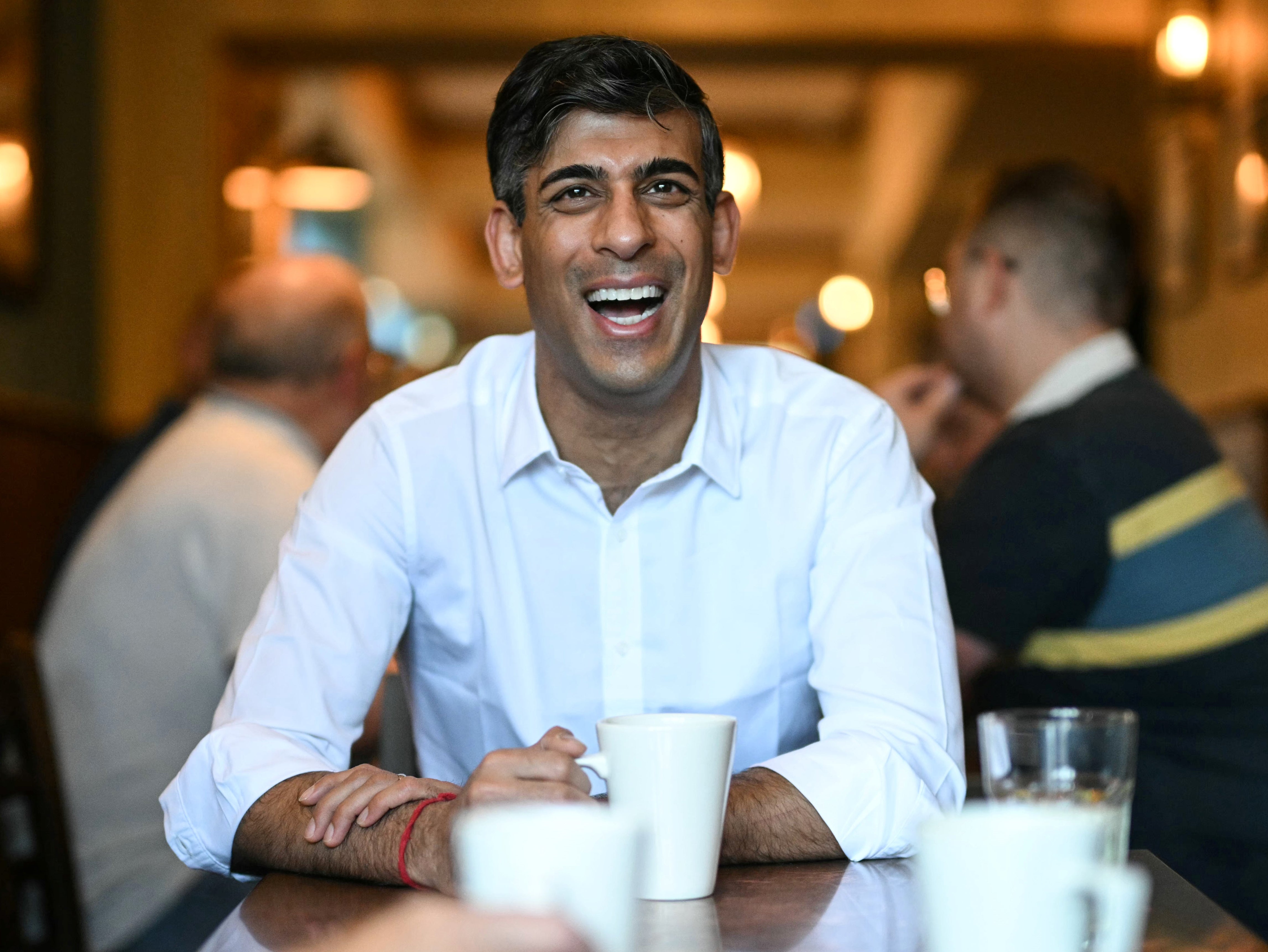 Rishi Sunak did pop up on Saturday to speak to constituents in North Yorkshire