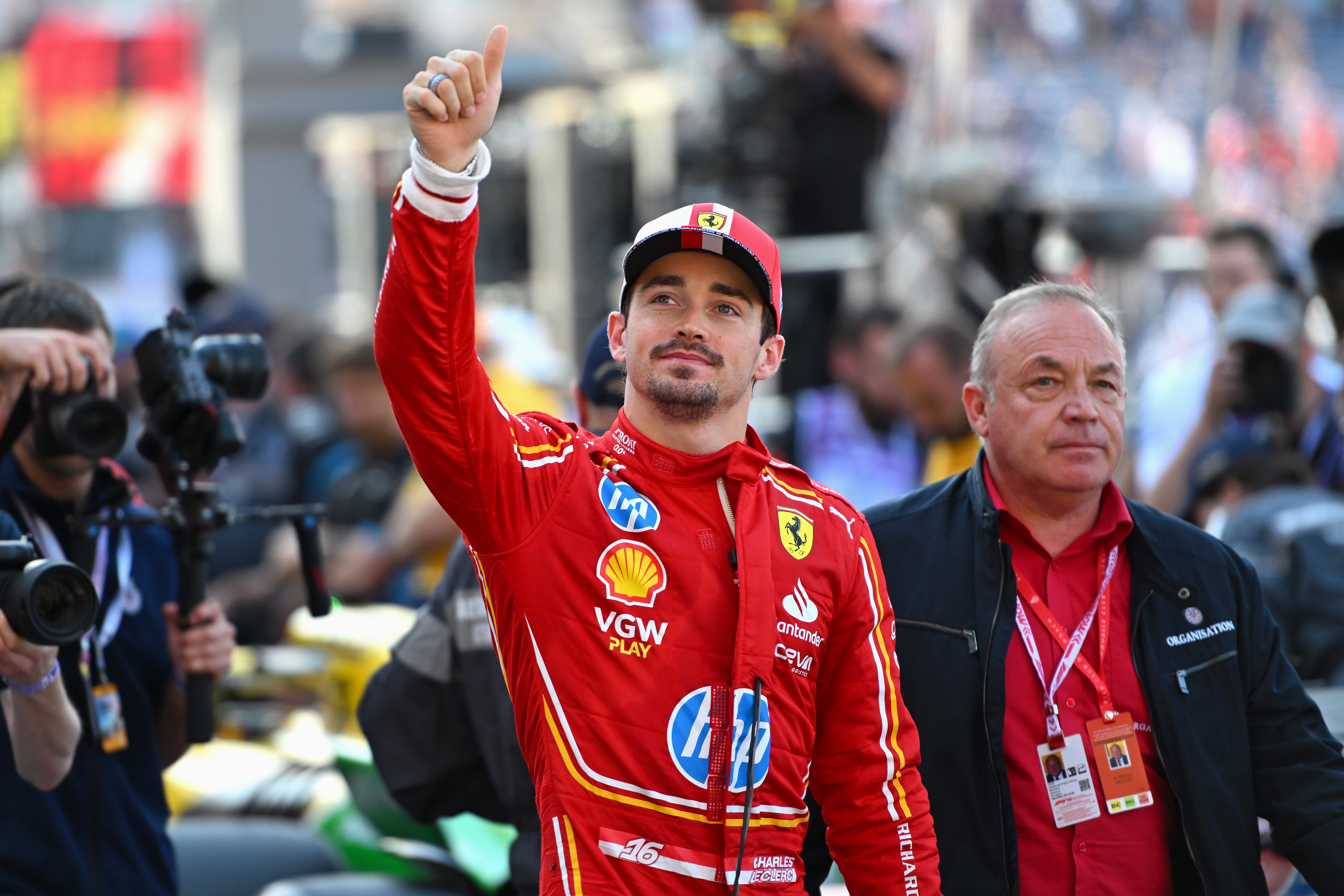 Charles Leclerc qualified on pole position for the Monaco Grand Prix