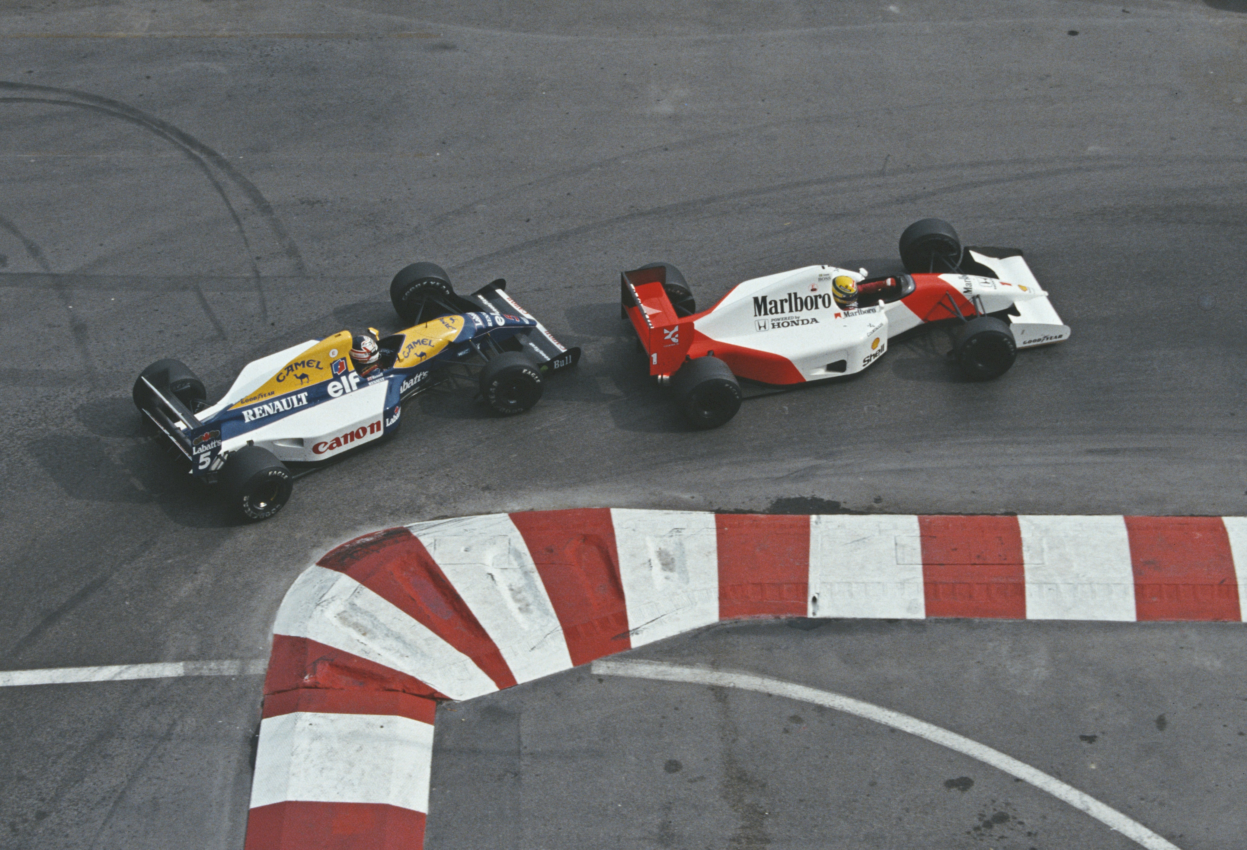 Mansell's battle with Ayrton Senna in 1992 at Monaco was one of those long-running battles.