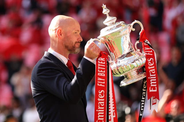 <p>Erik ten Hag’s remarkable FA Cup win may not be enough to save his job </p>