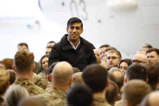 <p>Rishi Sunak proposed the introduction of National Service for 18-year-olds (Jeff J Mitchell/PA)</p>