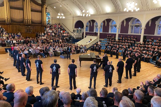 More than £90,000 has been raised for Prostate Cancer UK (Peterborough Sings!/PA)