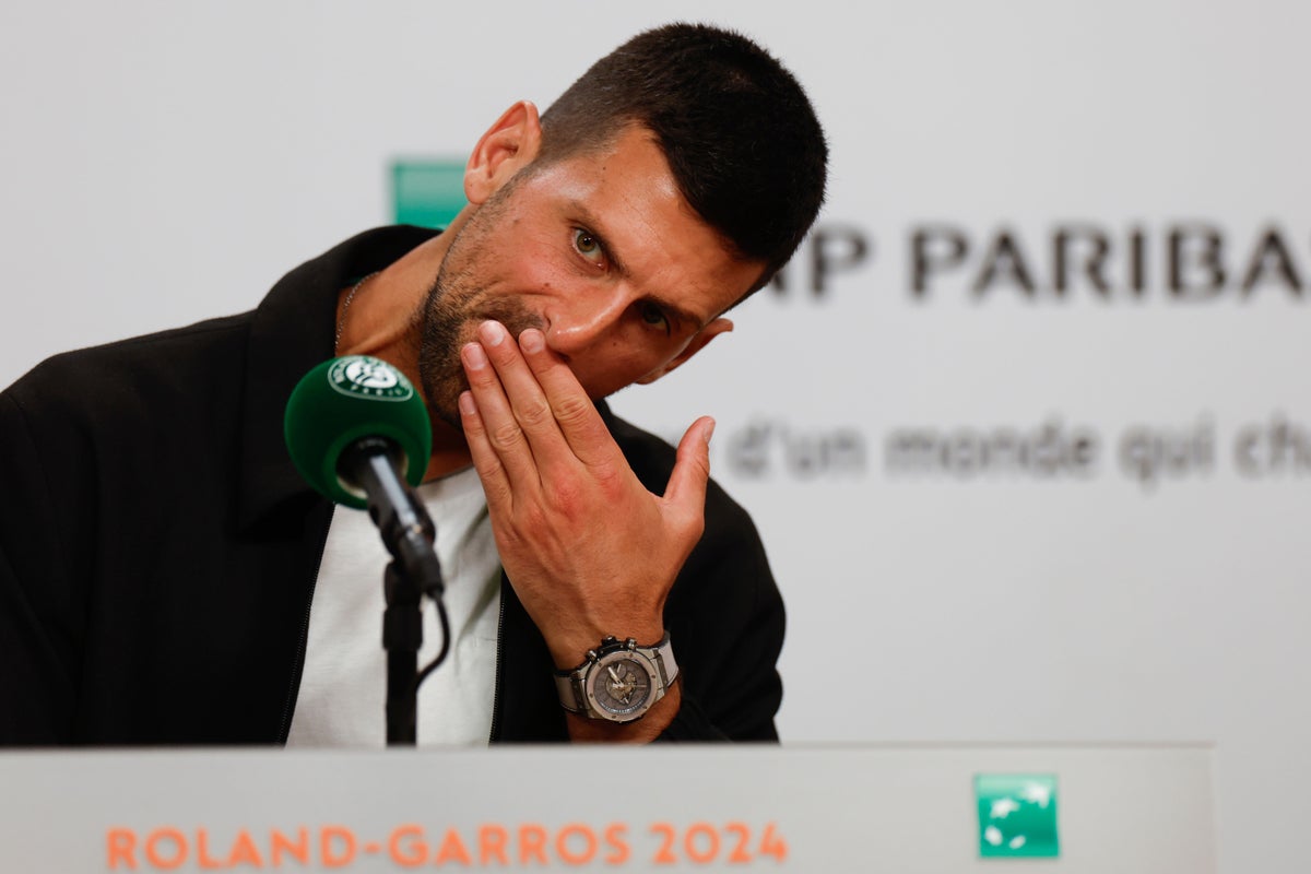 ‘Low expectations and high hopes’ for Novak Djokovic at French Open