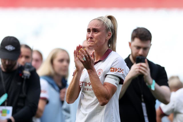 <p>Steph Houghton called time on her career at the end of the season</p>