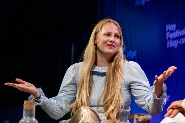<p>Coco Mellors talks to Jack Edwards at Hay Festival</p>