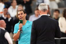Emotional Rafael Nadal’s speech in full after potential French Open farewell