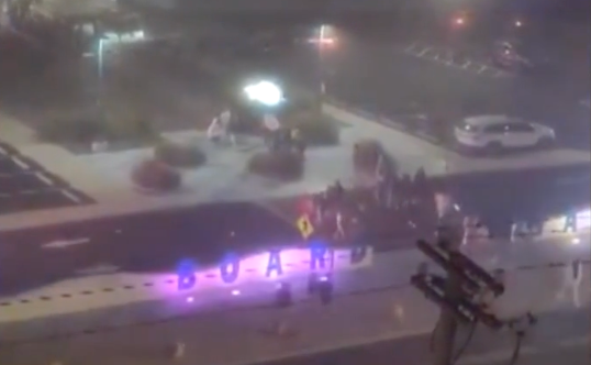 Cell phone video captures visitors to the Wildwood, New Jersey, boardwalk leaving the area on Sunday, 26 May, just before a state of emergency was declared over the 2024 Memorial Day weekend.