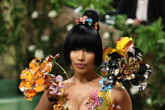<p>Nicki Minaj attends the 2024 Met Gala in New York City</p>