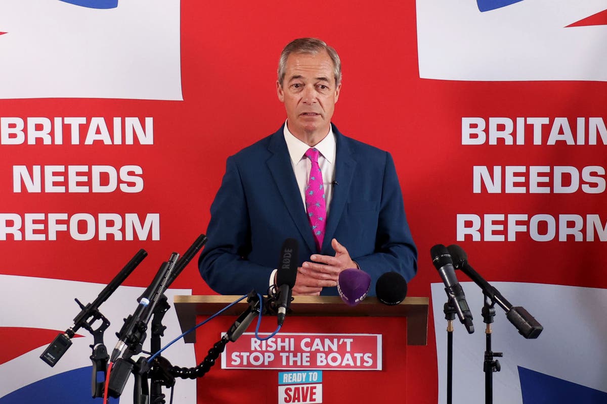 General election: US vote more important than Britain’s says Nigel Farage at Reform UK rally