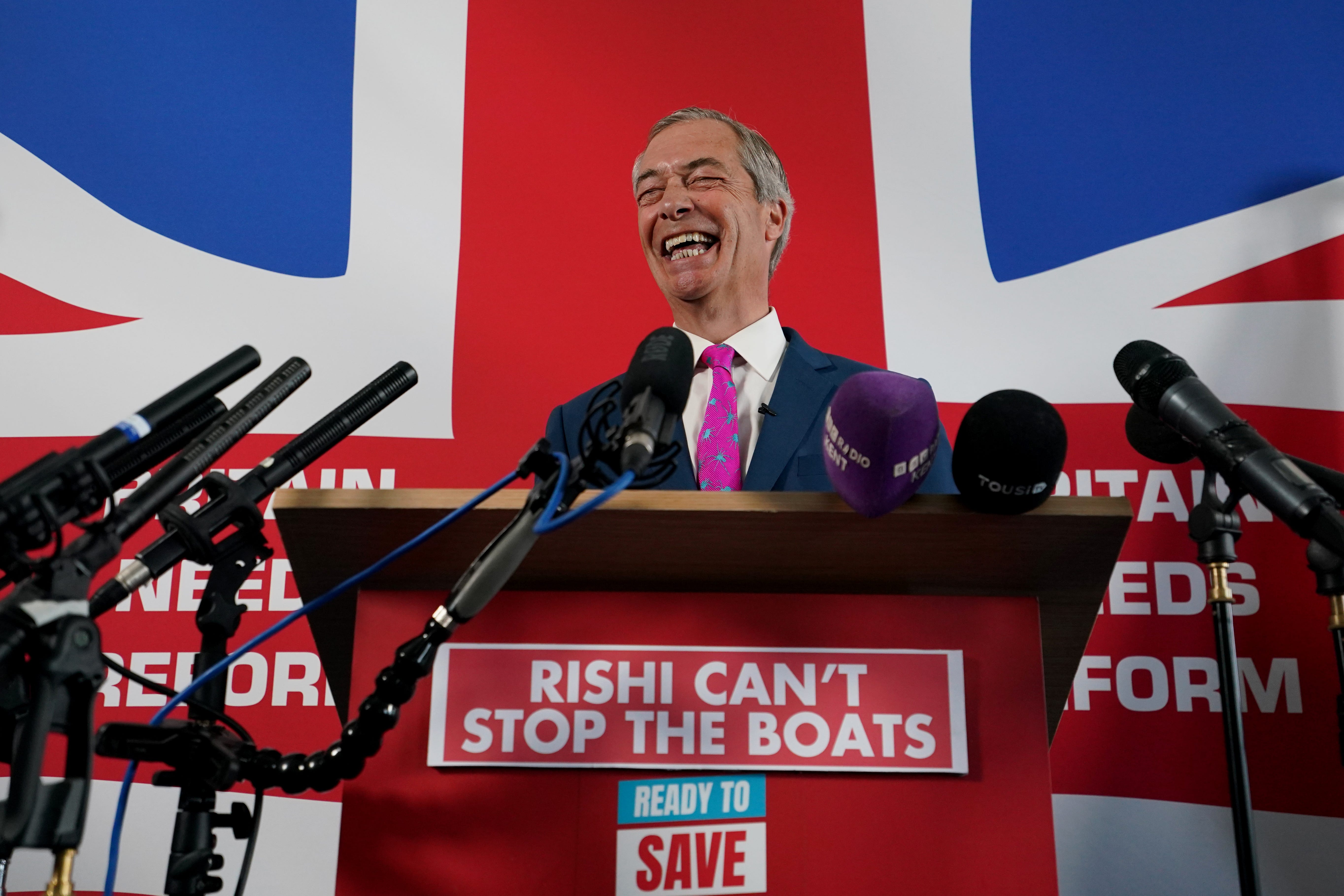 Nigel Farage described immigration as an ‘invasion’ while on the general election campaign trail
