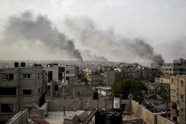 <p>Strikes on Rafah on Tuesday</p>