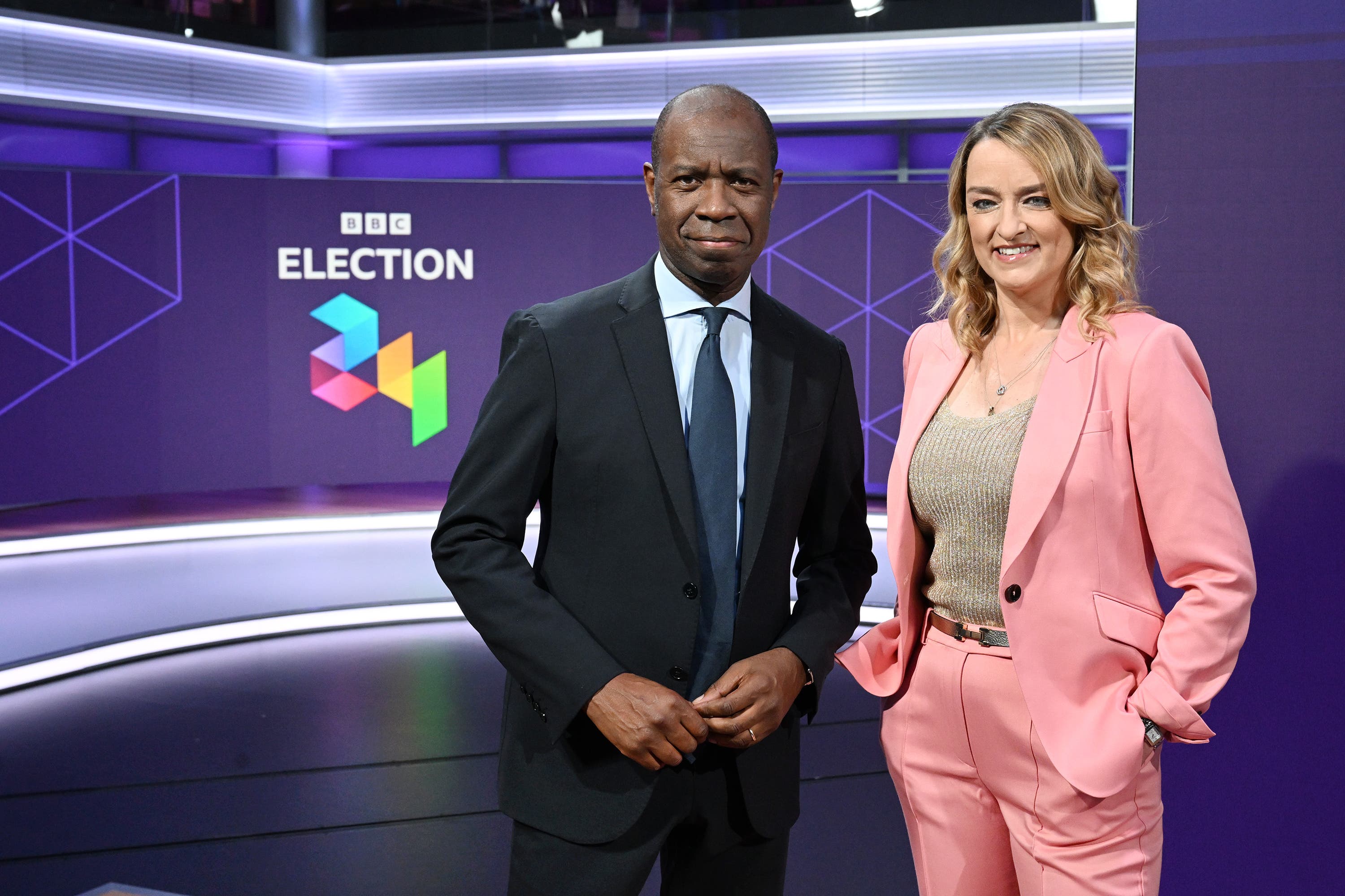 Clive Myrie and Laura Kuenssberg (Jeff Overs/BBC/PA)