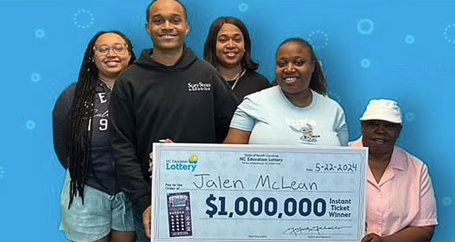 <p>Jalen McLean, 18, won $1 million after he gave his sister, Dasha Silas, money to buy him a scratch ticket </p>