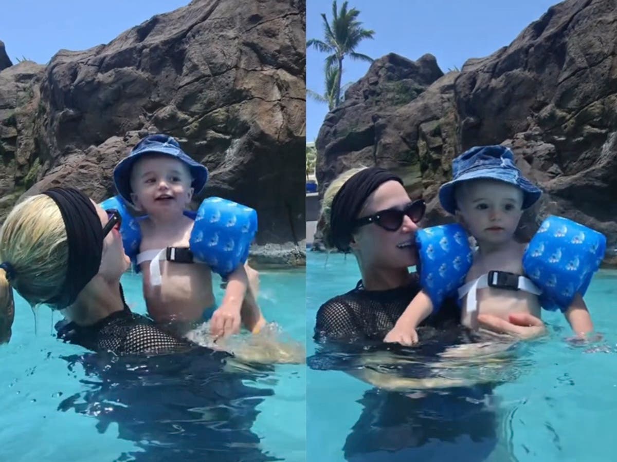 Paris Hilton addresses concerns after putting son Phoenix&rsquo;s life jacket on backwards in pool