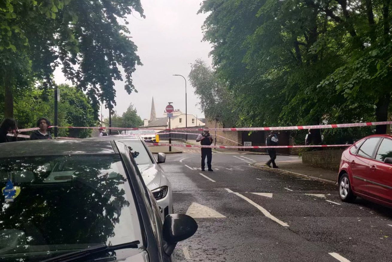 A 15-year-old boy has been rushed to hospital after the stabbing in west London