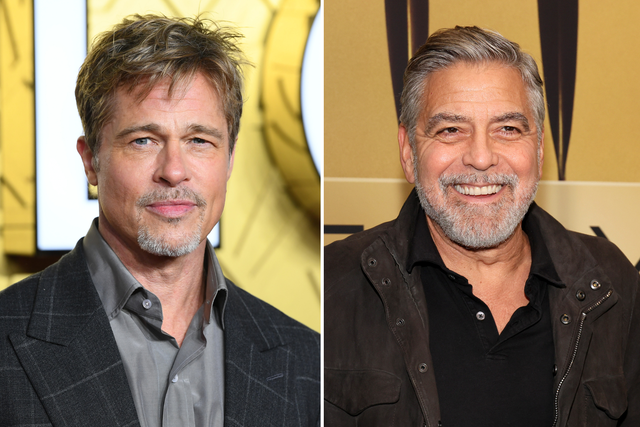 <p>Brad Pitt and George Clooney</p>