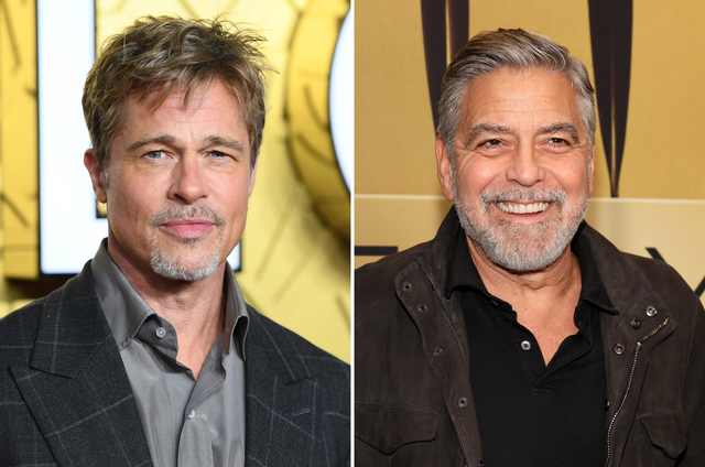 <p>Brad Pitt and George Clooney</p>