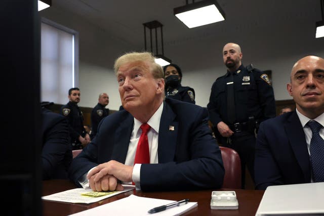 Former President Donald Trump appears at Manhattan criminal court before closing arguments in his criminal hush money trial