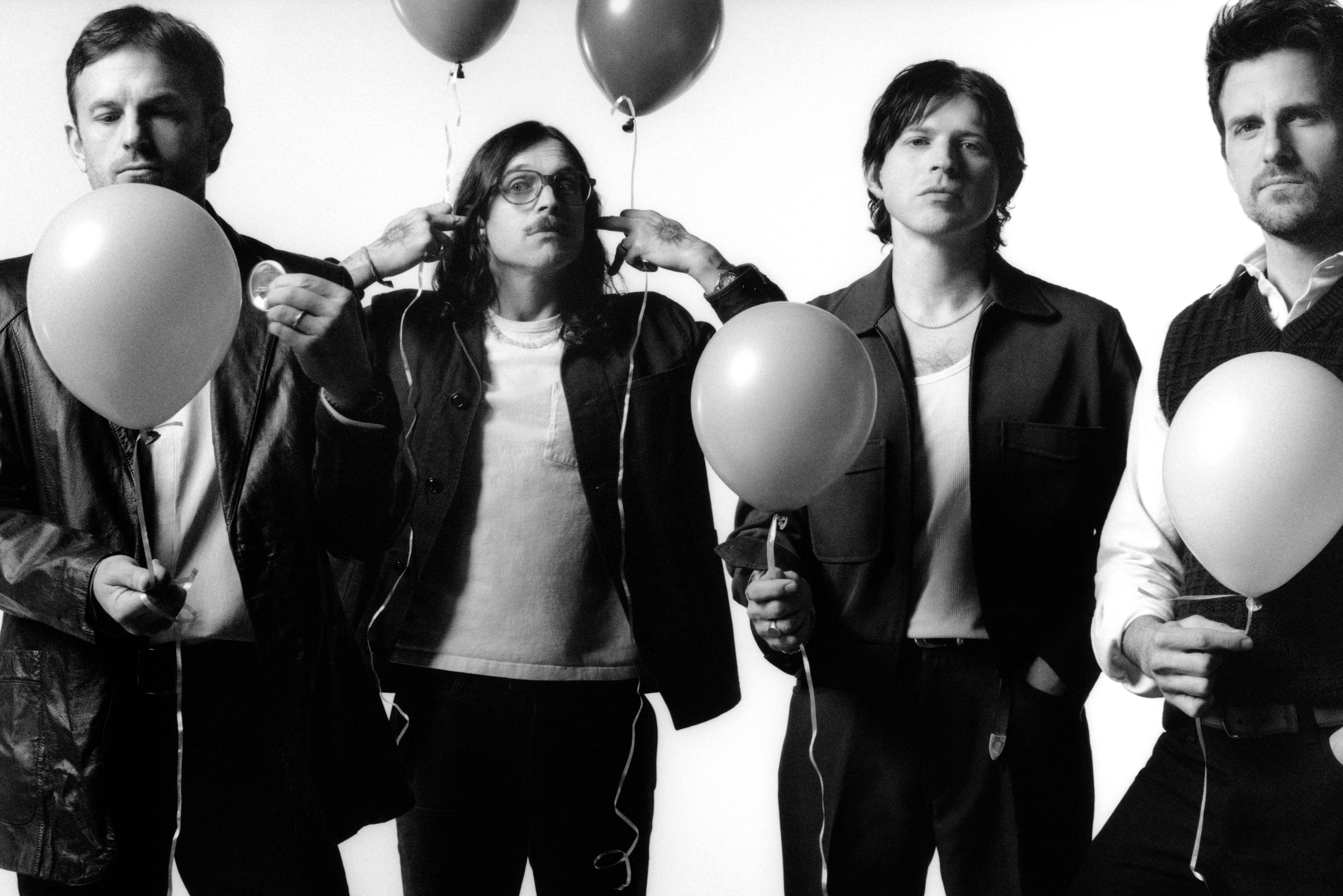 Having a ball: Kings of Leon in promotional photos for their new album