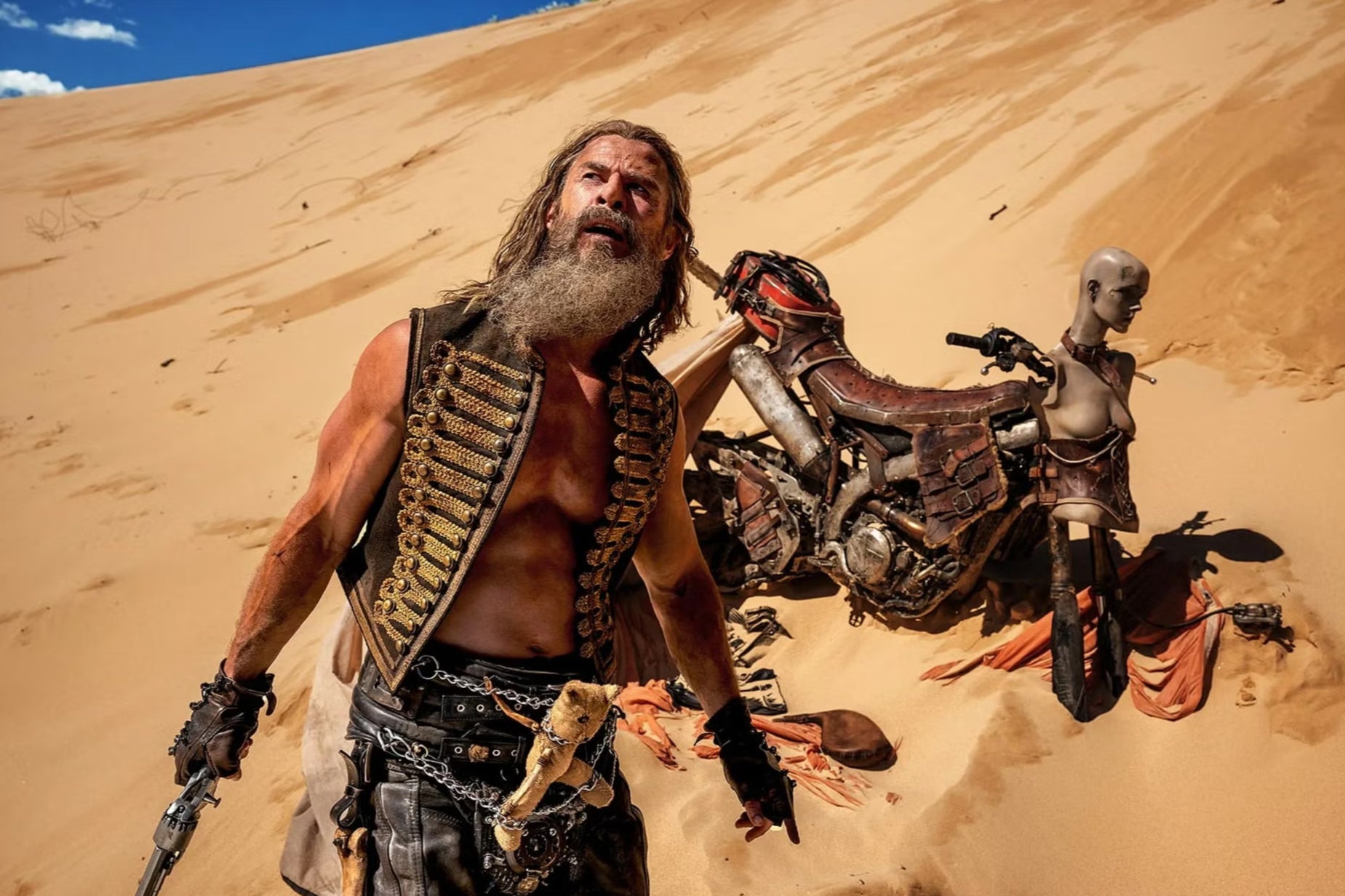 Sand by your man: Chris Hemsworth in ‘Furiosa: A Mad Max Saga’